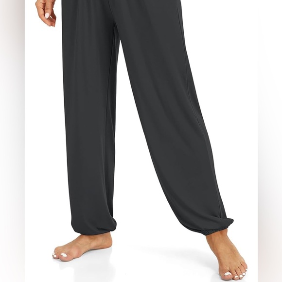 NWT Women's High Waisted Yoga Pants Harem Joggers with Pockets Sz.L - Picture 2 of 7